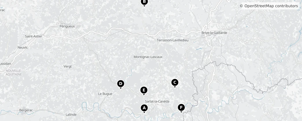 Map of Сарла-ла-Канеда