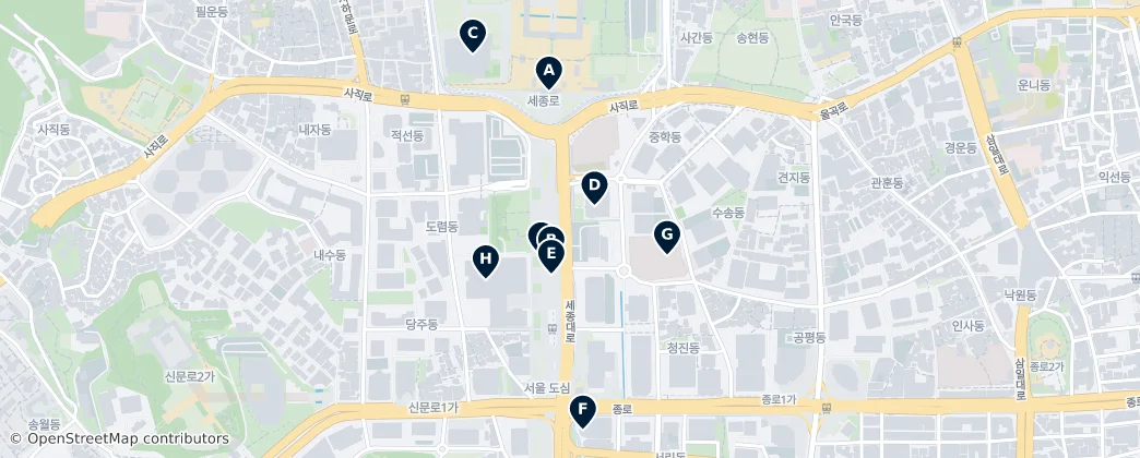 Map of Sejongno