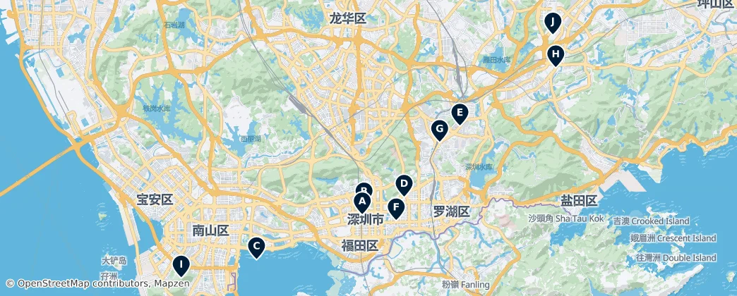 Map of Шэньчжэнь