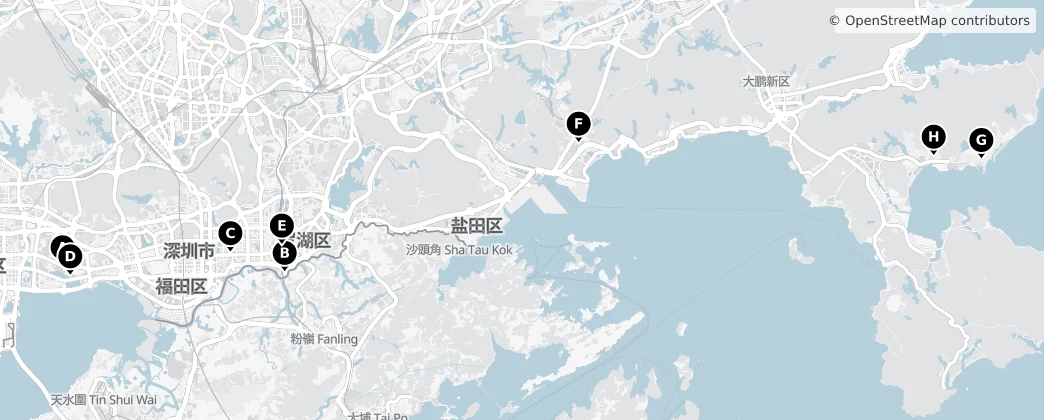 Map of Шэньчжэнь