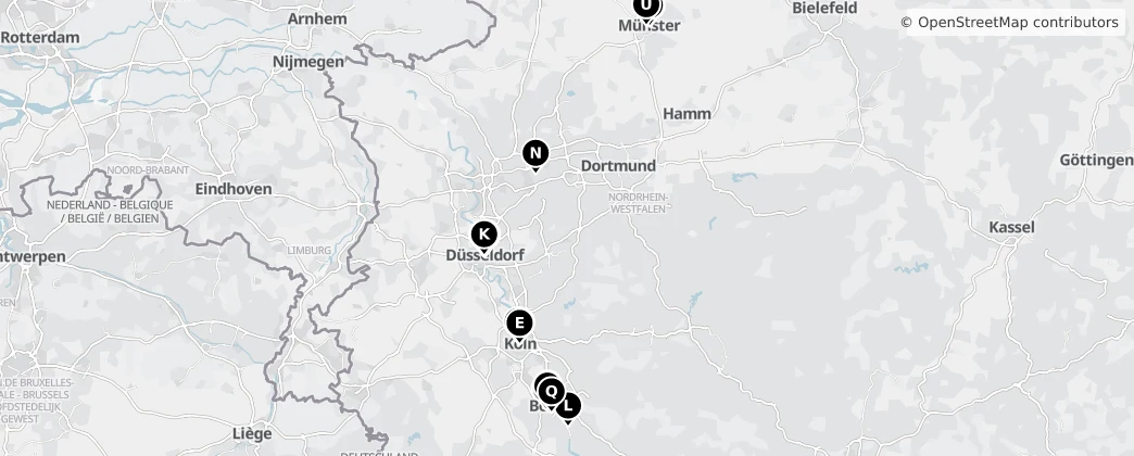 Map of Северный Рейн—Вестфалия