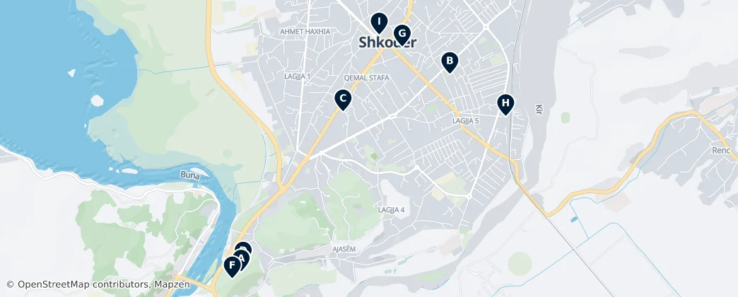Map of Шкодер