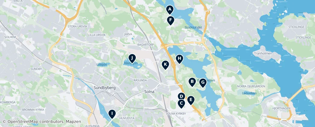 Map of Solna
