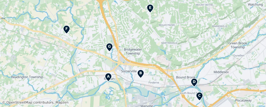 Map of Сомерсет