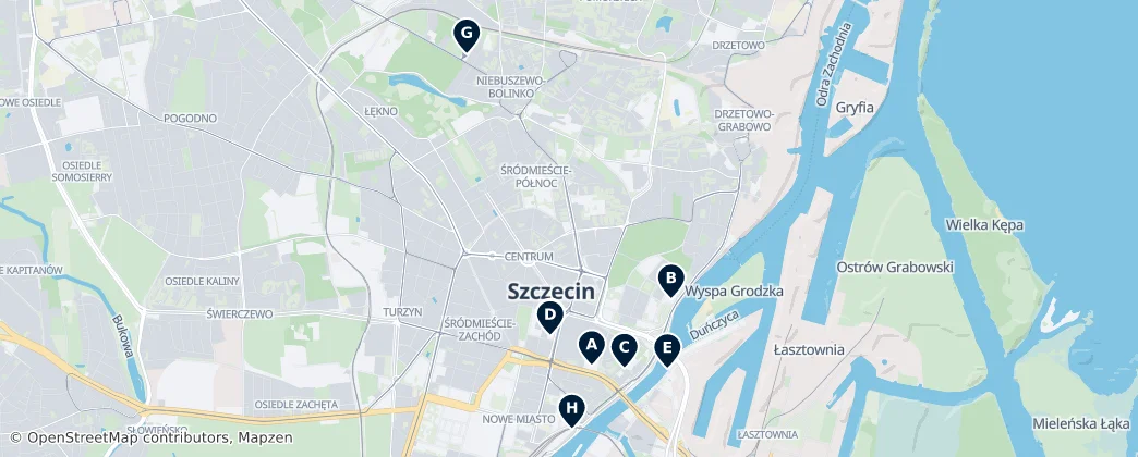 Map of Щецин