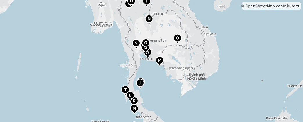 Map of Таиланд