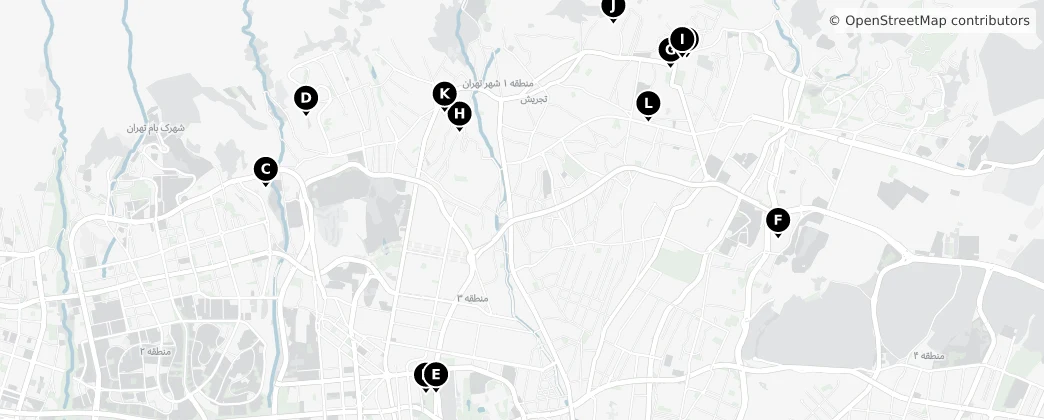 Map of Таджриш