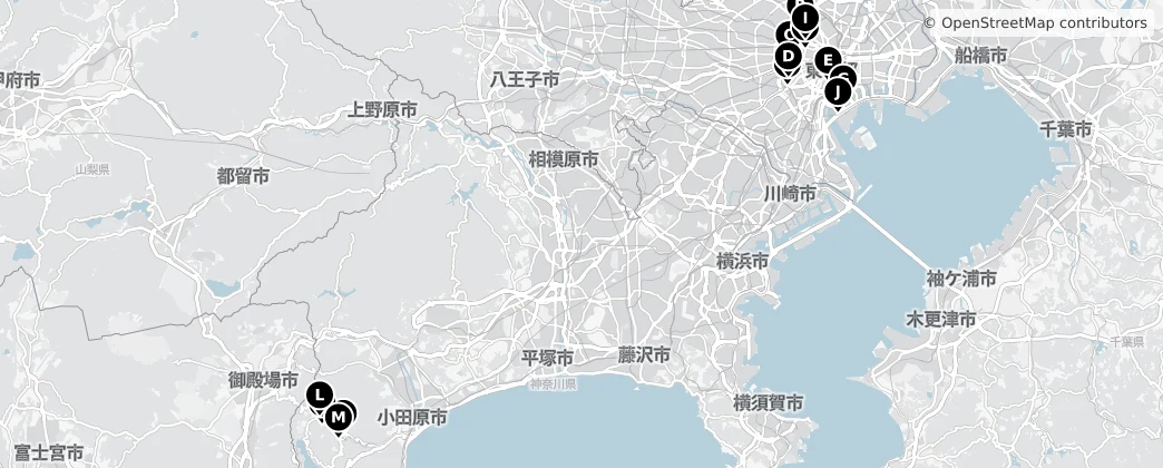 Map of Токио