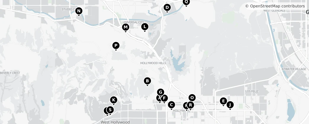 Map of Universal City
