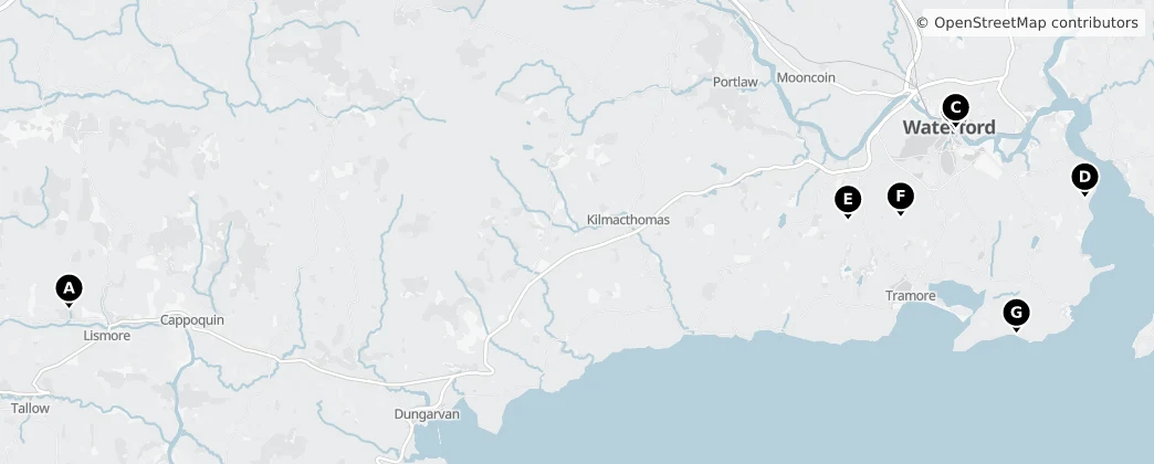 Map of Уотерфорд