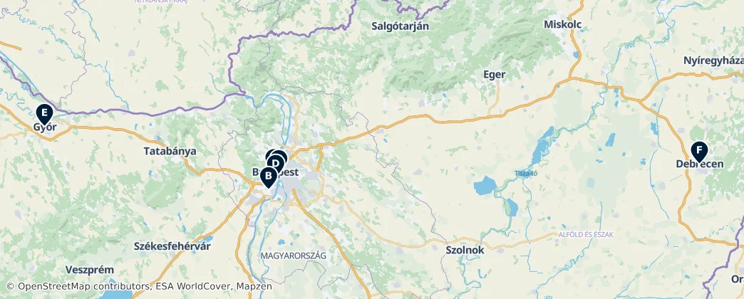 Map of Венгрия