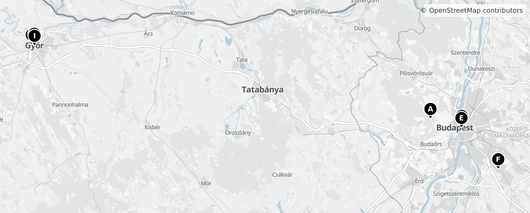 Map of Венгрия