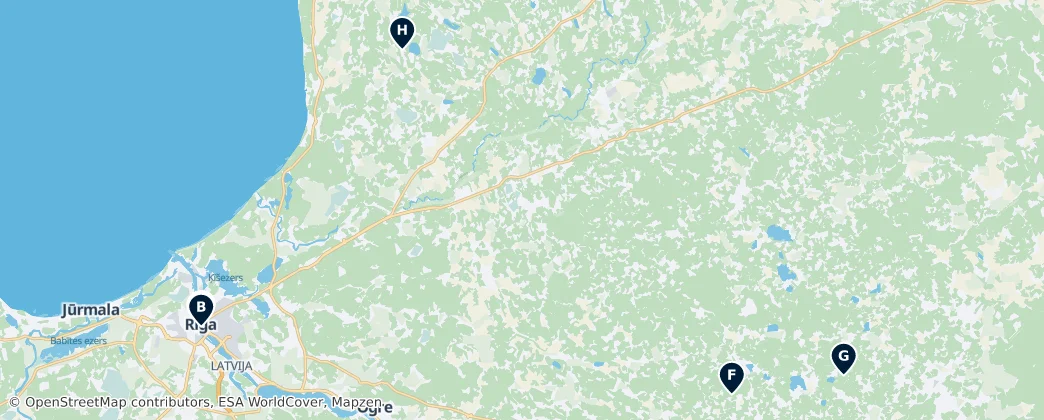 Map of Видземе