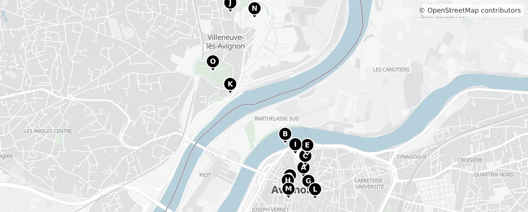Map of Вильнёв-лез-Авиньон
