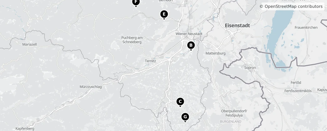 Map of Винер-Нойштадт