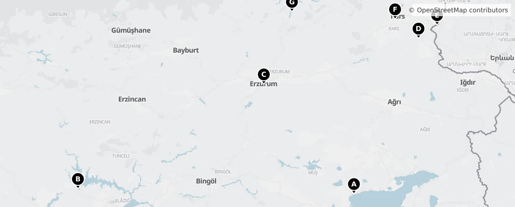 Map of Восточная Анатолия