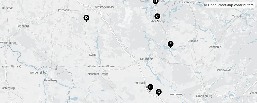 Map of Восточный Пригниц-Руппин