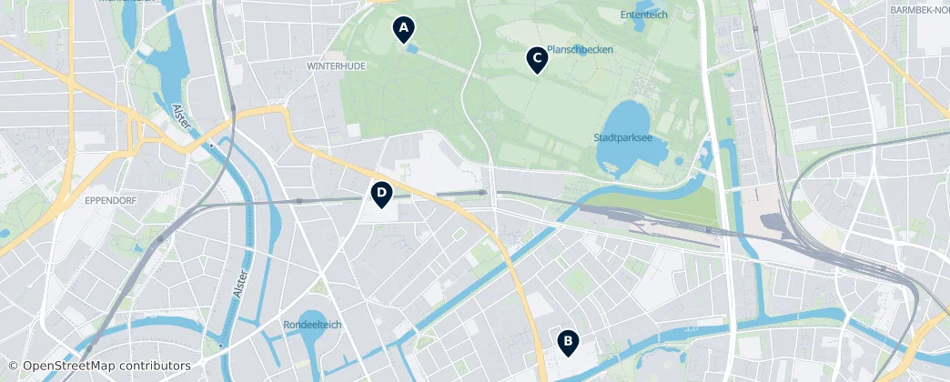 Map of Winterhude