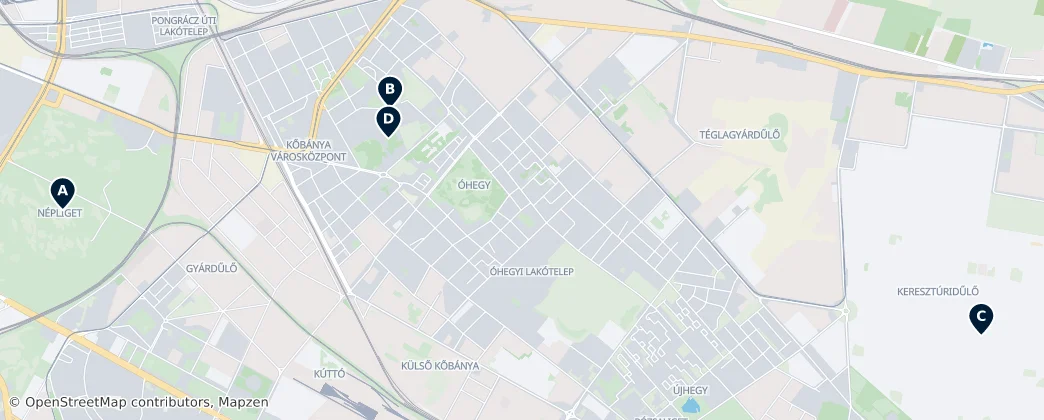 Map of Kőbánya