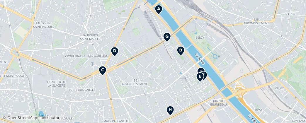 Map of XIII округ