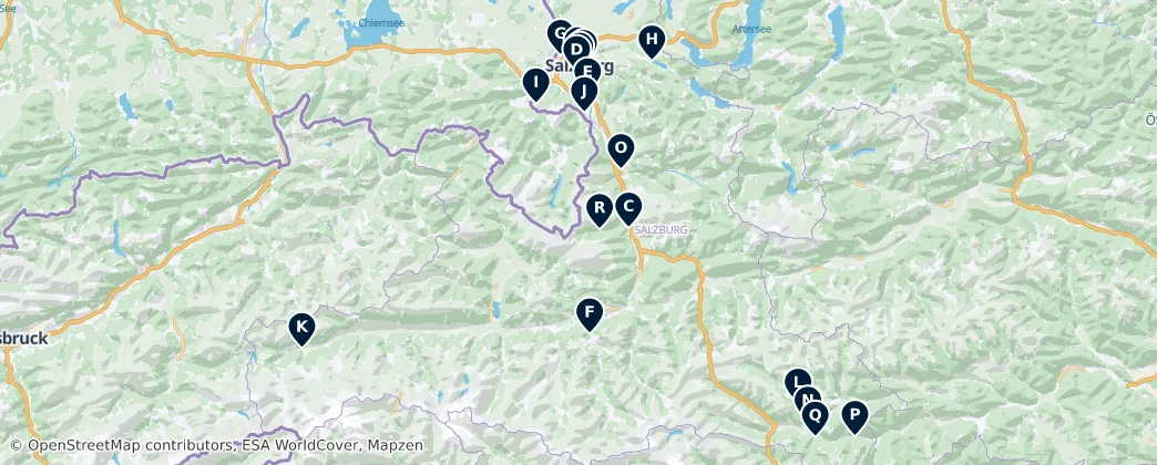 Map of Зальцбург