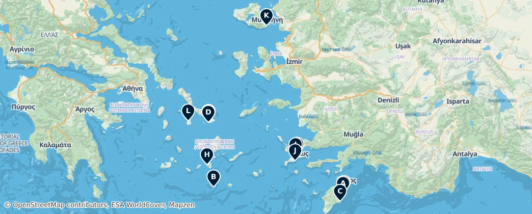 Map of Decentralized Administration of the Aegean