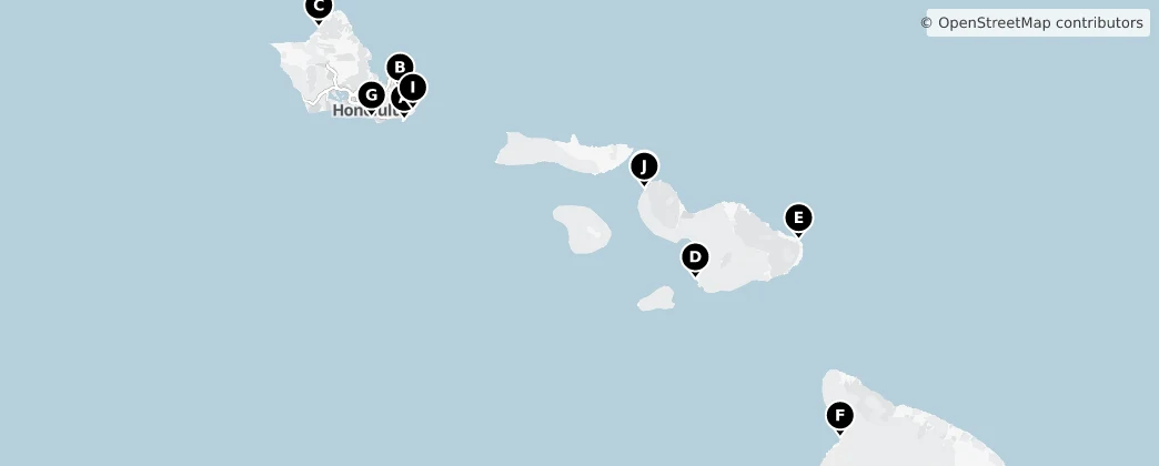 Map of Hawaii