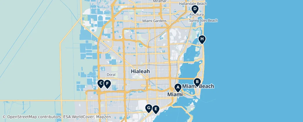 Map of Miami-Dade County