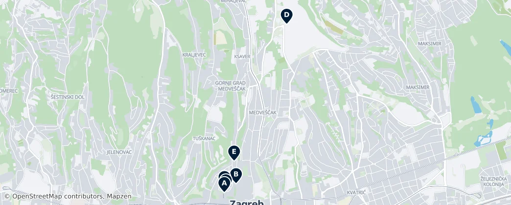Map of Gradec