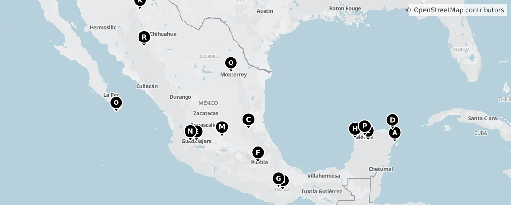Map of Mexiko