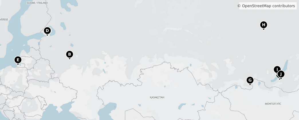 Map of Rusko
