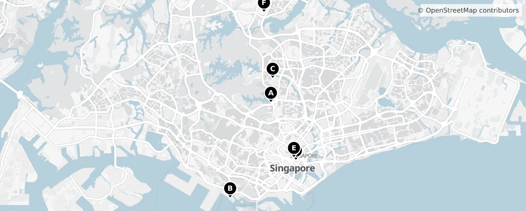 Map of Singapur