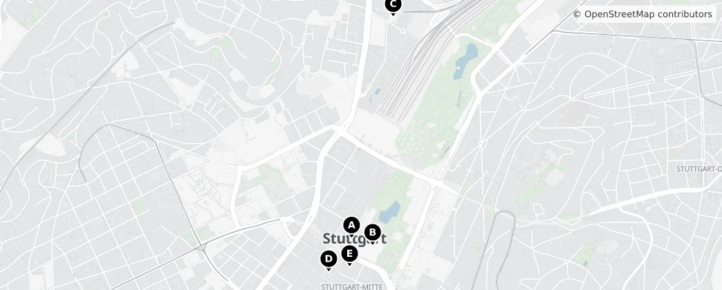 Map of Stuttgart-Center
