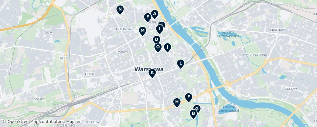 Map of Warszawa-Śródmieście