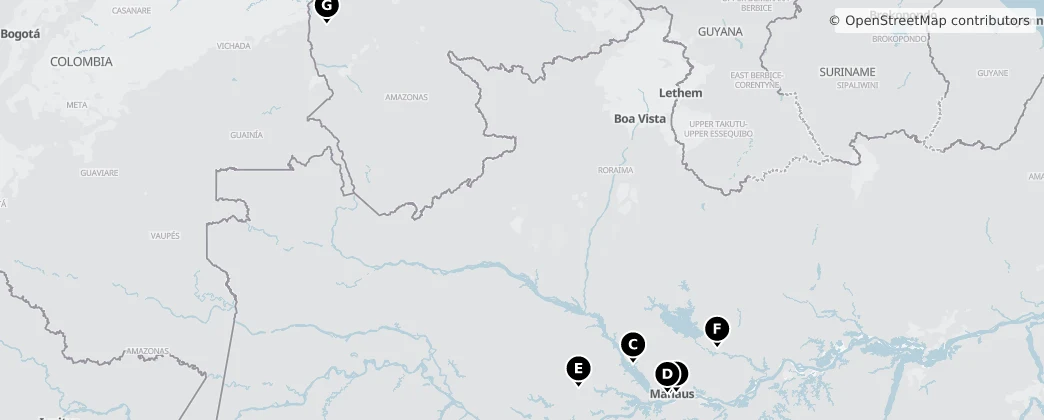 Map of Amazonas