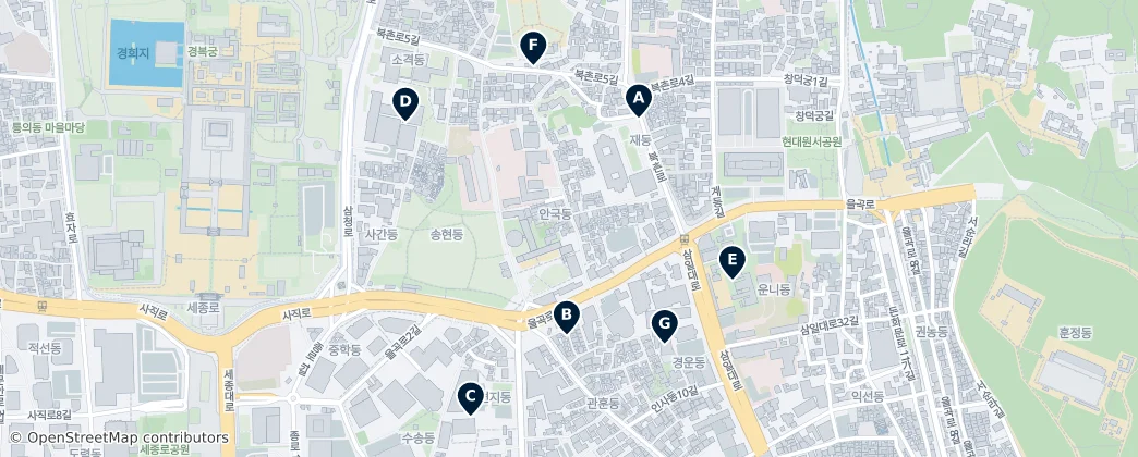 Map of Anguk-dong