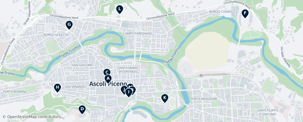 Map of Ascoli Piceno