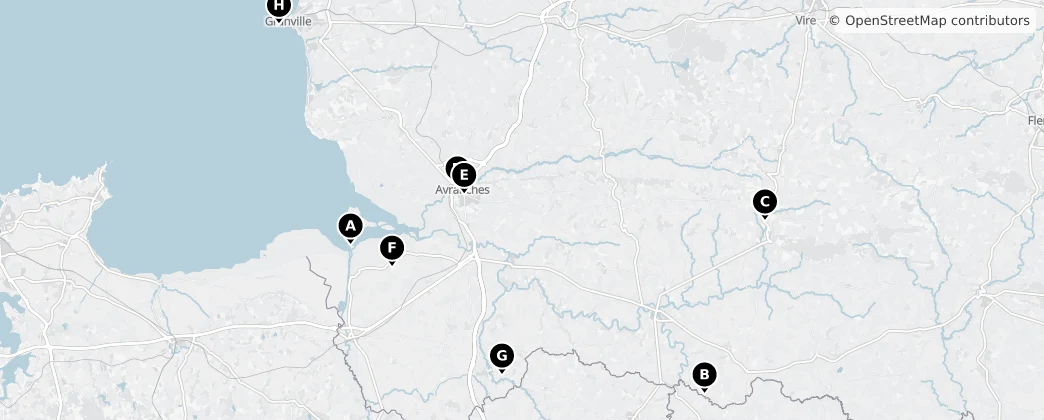 Map of Avranches