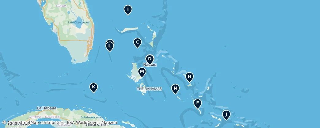 Map of Bahamy