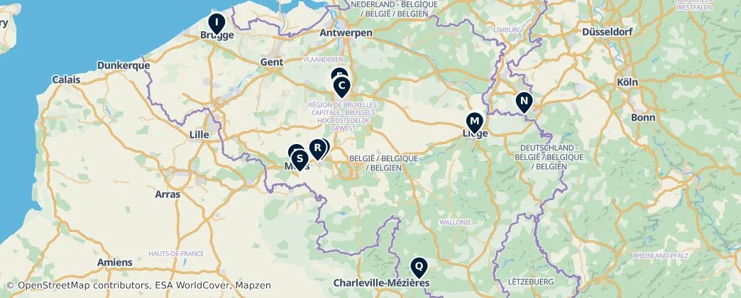 Map of Belgicko