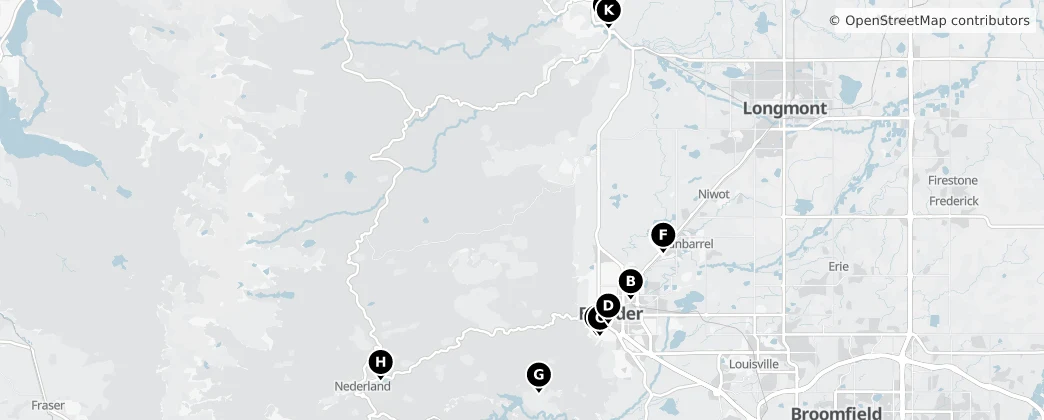 Map of Boulder County