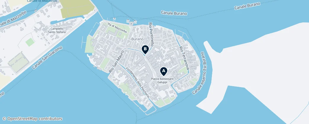 Map of Burano
