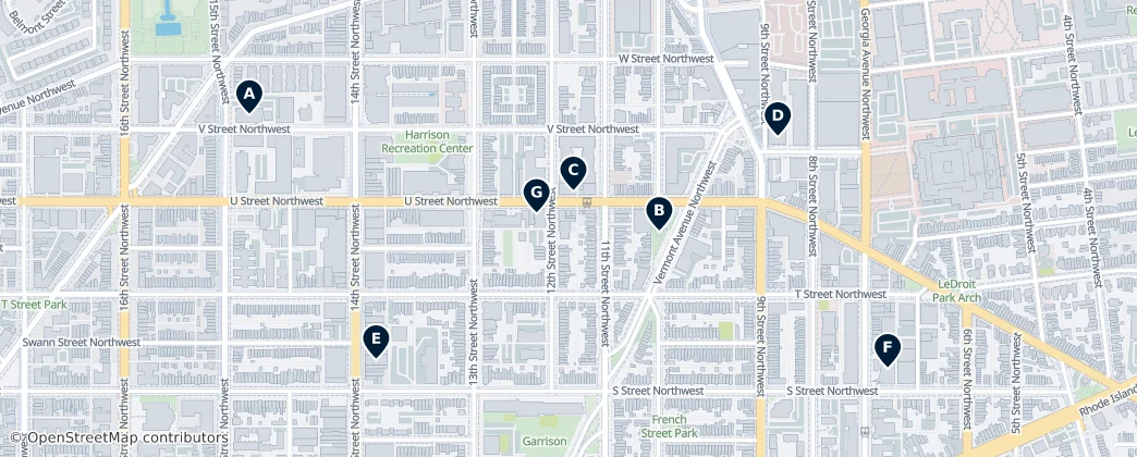 Map of Cardozo/Shaw
