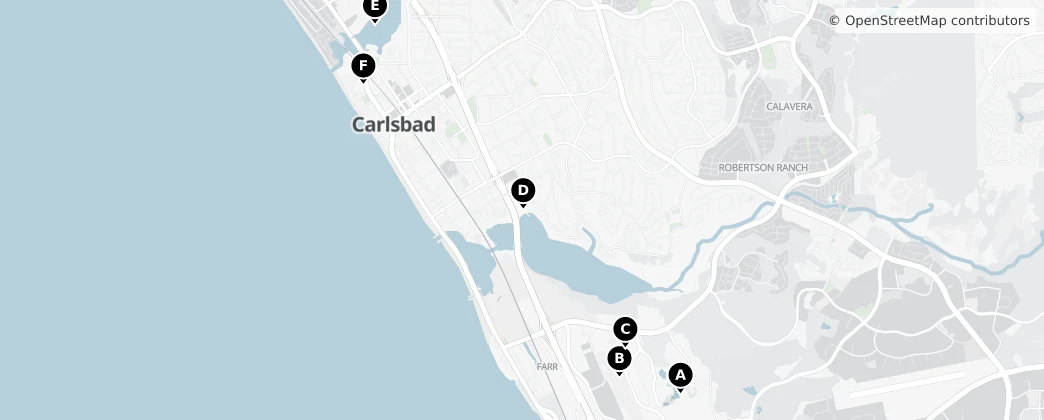 Map of Carlsbad