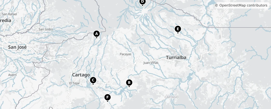 Map of Cartago