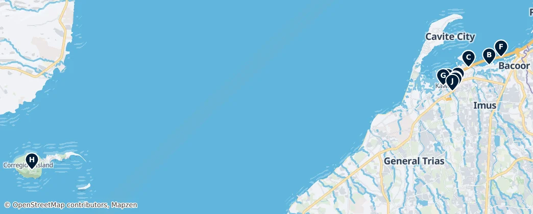 Map of Cavite City