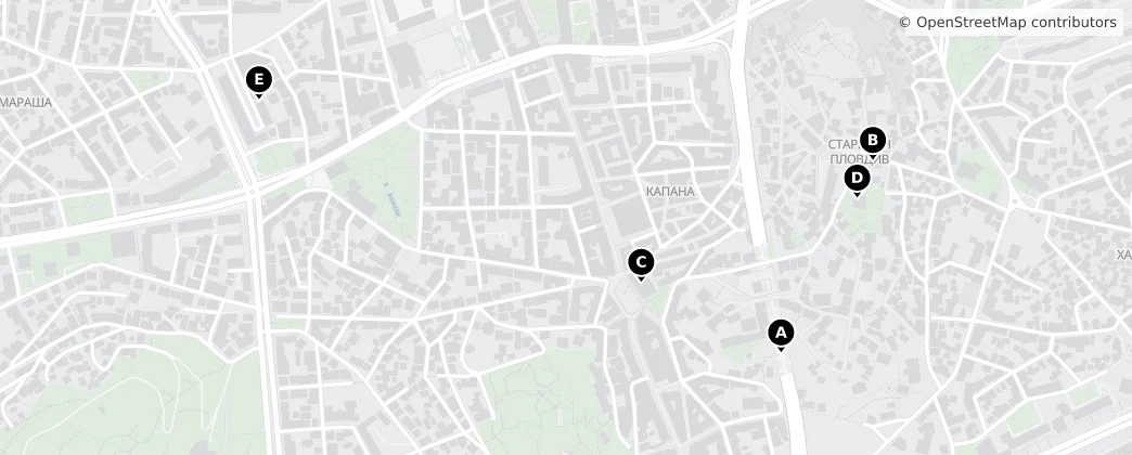 Map of Centralen