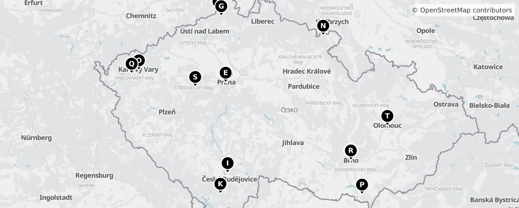 Map of Česko