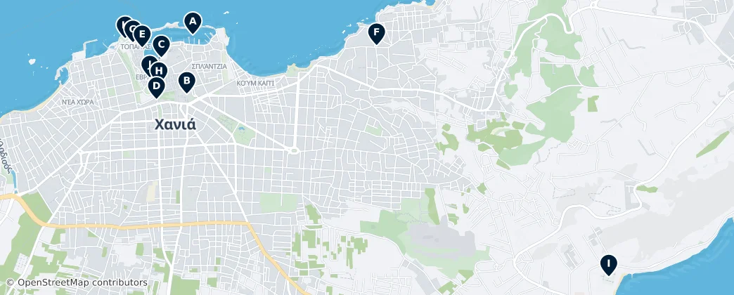 Map of Chania