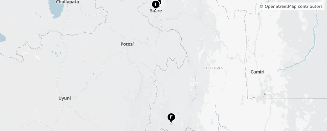 Map of Departement Chuquisaca